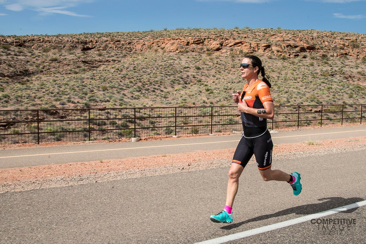 Rachel Joyce competes at the Ironman 70.3 North American Championships in St. George. Photo: Paul Phillips/Competitive Image