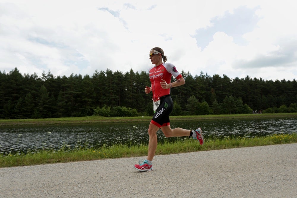 Daniela Ryf on the run at the 2016 Challenge Roth triathlon. Photo: Stephen Pond/Getty Images for Challenge Triathlon