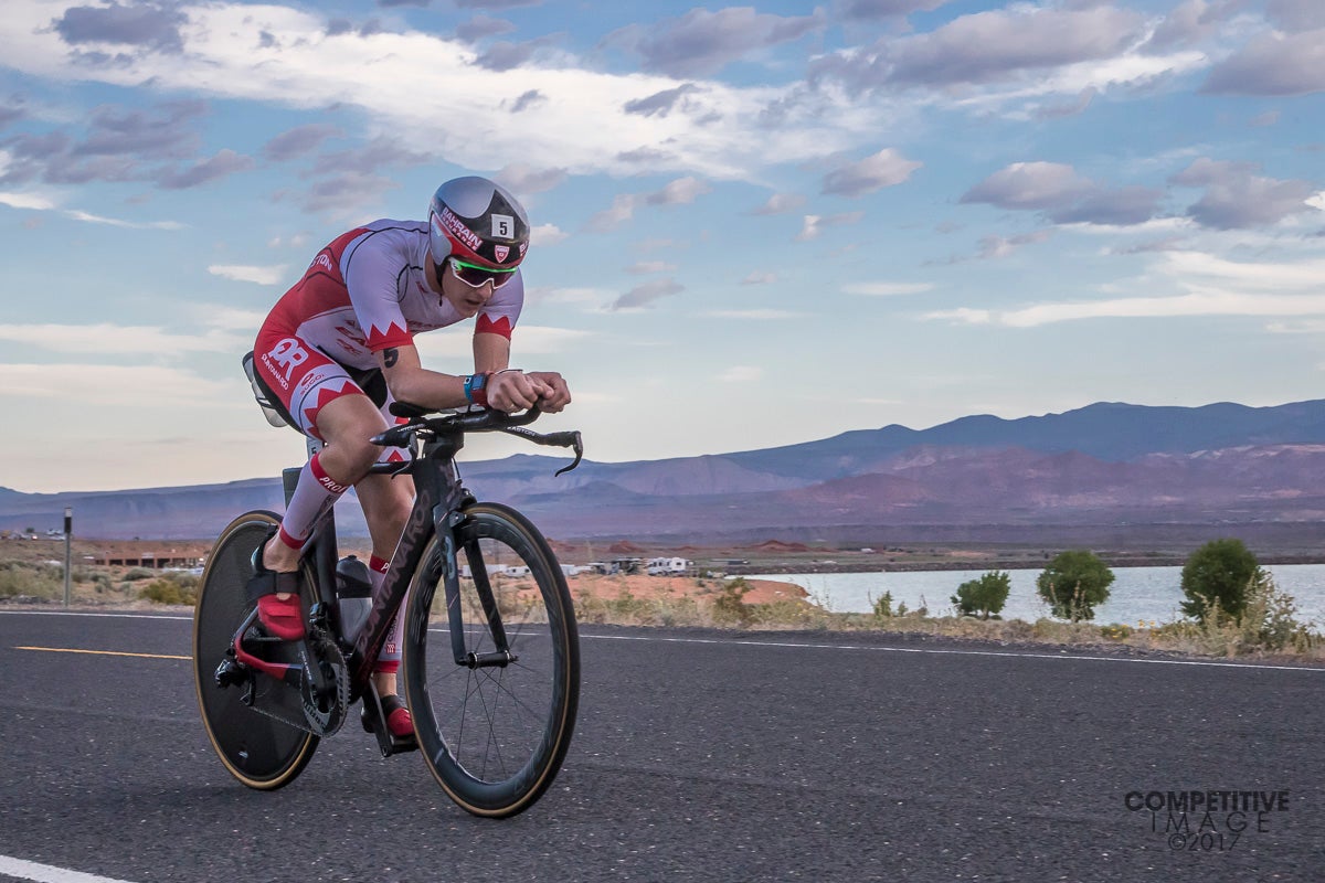 An athlete trains with power as part of a plan to improve his triathlon cycling.