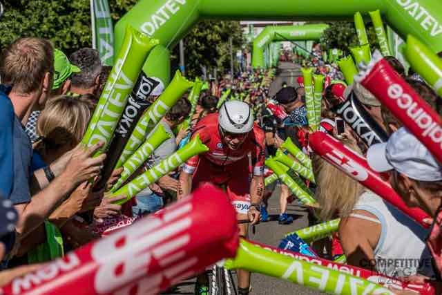 Pro Bernd Hagen of Germany makes his way up the iconic Solaraberg Hill. Photo: Paul Phillips/Competitive Image