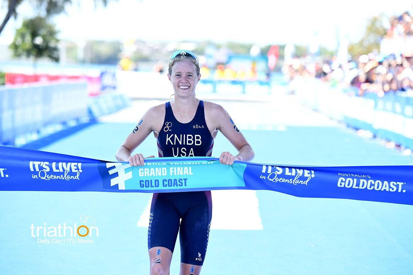 American Taylor Knibb claimed the victory on Friday. Photo: Delly Carr/Triathlon.org