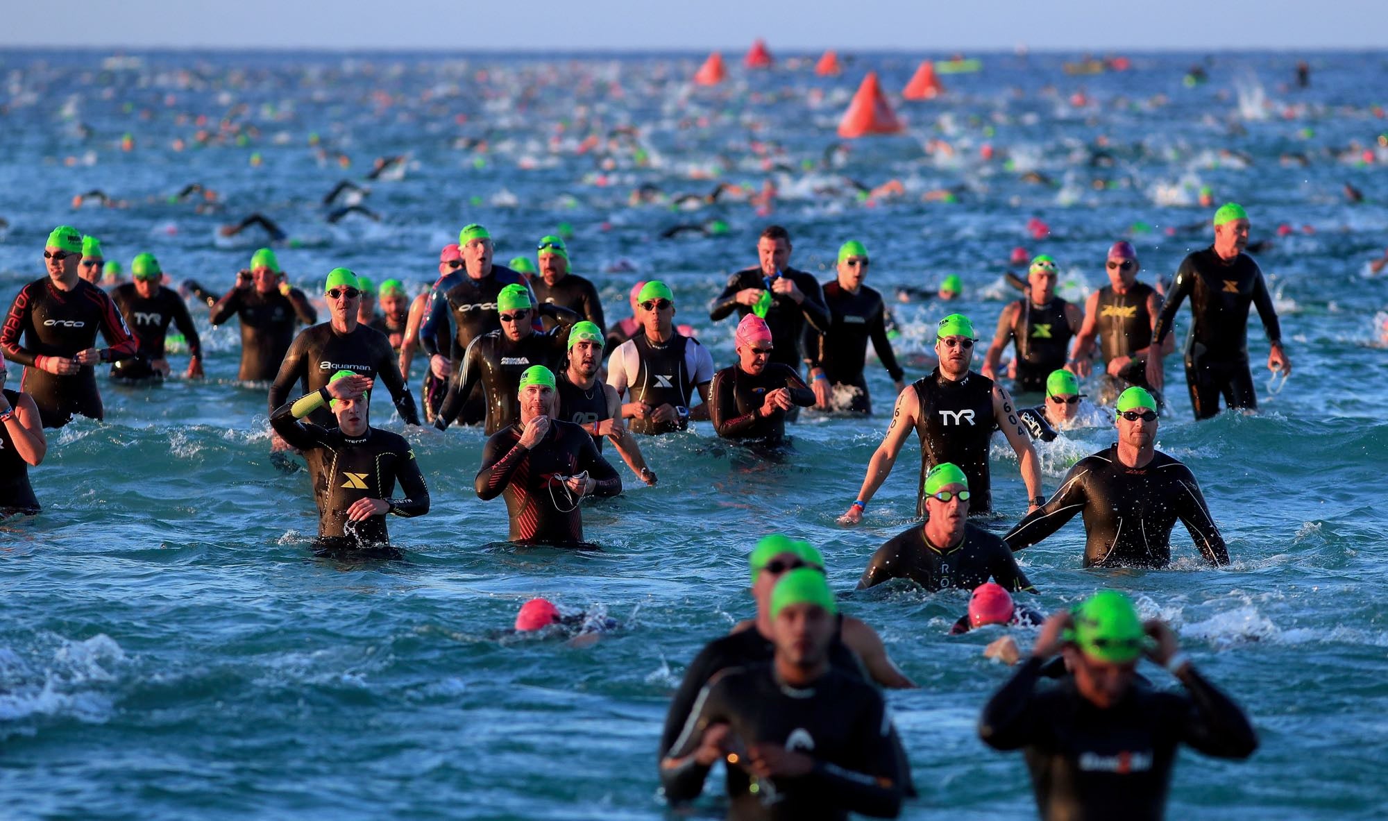 The race traditionally takes place in Panama City Beach, Florida. Photo: Tom Pennington/Getty Images for Ironman