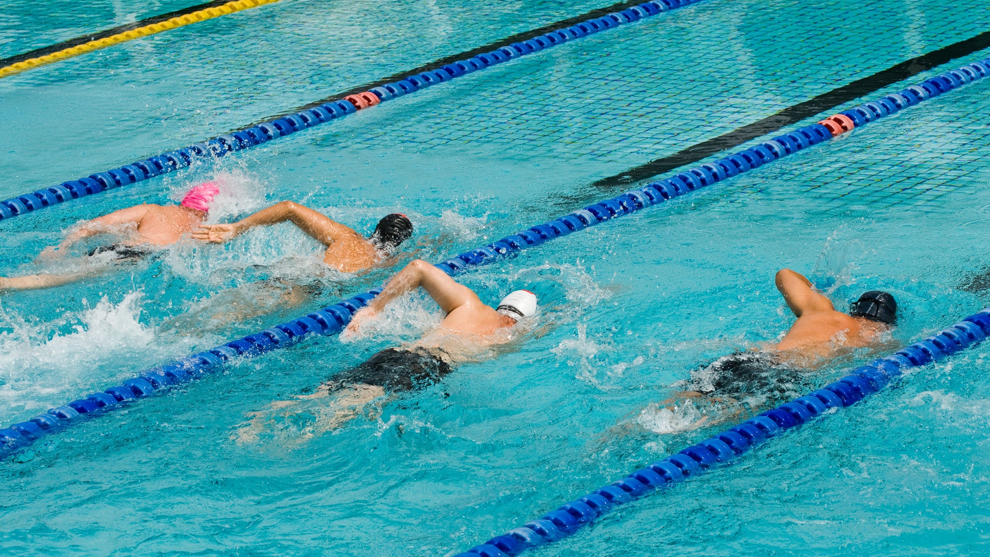 Open water in the pool