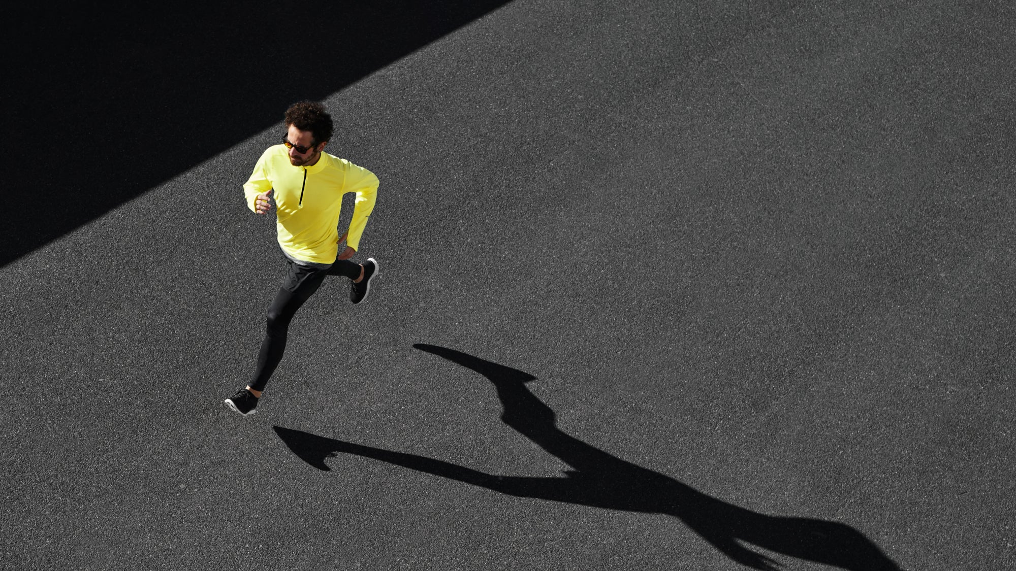 A triathlete completes a run fitness test, a monthly assessment showing progress toward goals.