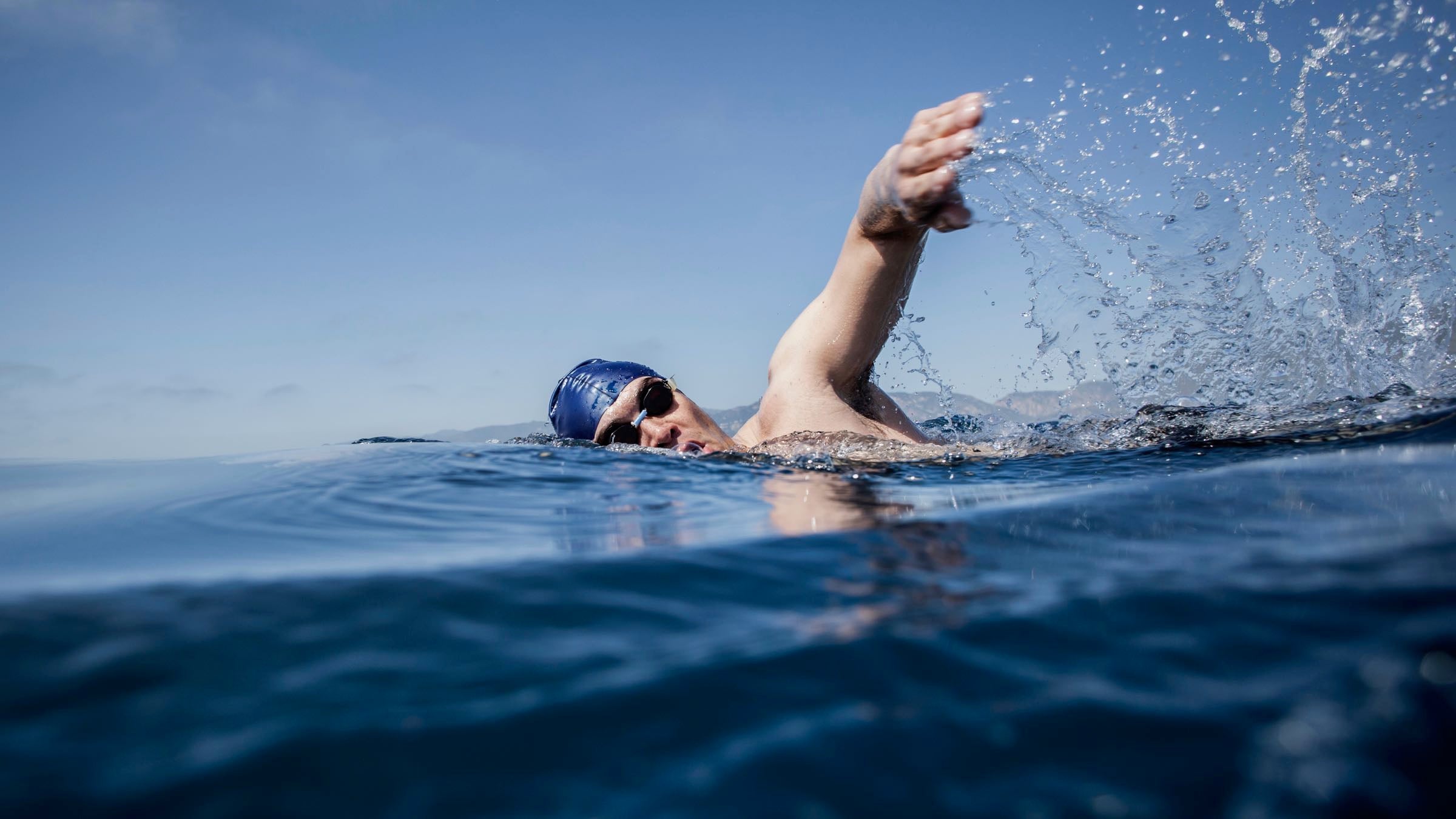 open-water swimming workout