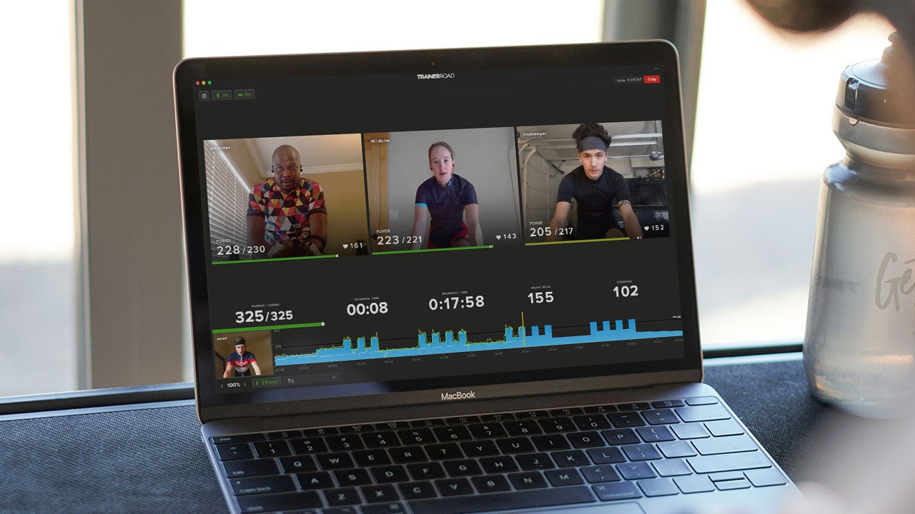 For a smaller feel, TrainerRoad offers group workout for a virtual ride.