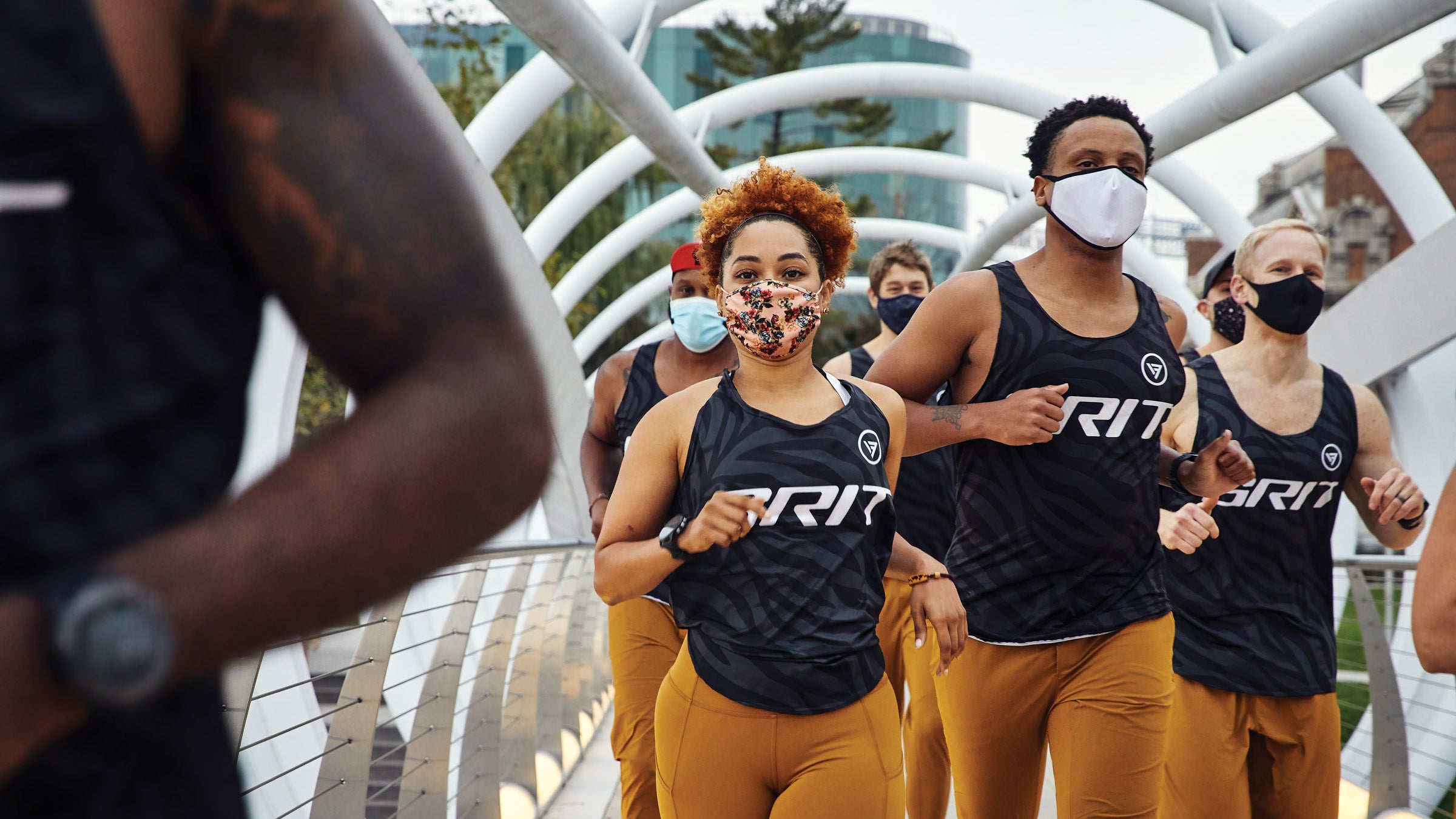 The Grit USA Triathlon Club gets a workout in.