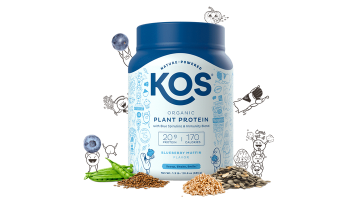 KOS Blueberry Muffin Organic Plant Protein powder