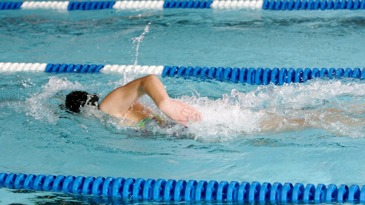 swimming one hour a day