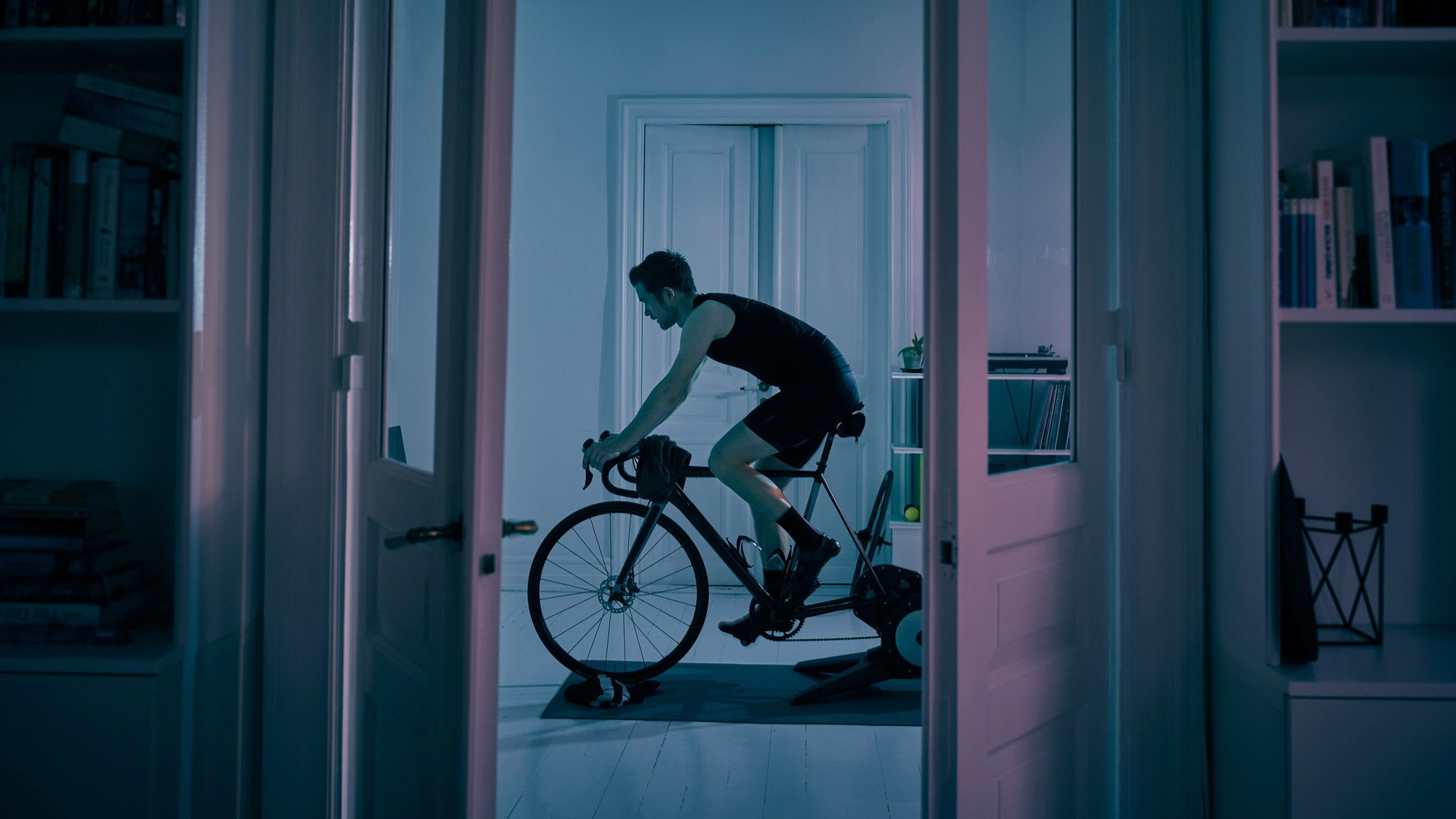 Engage in this indoor trainer workout that will exercise your brain and body.