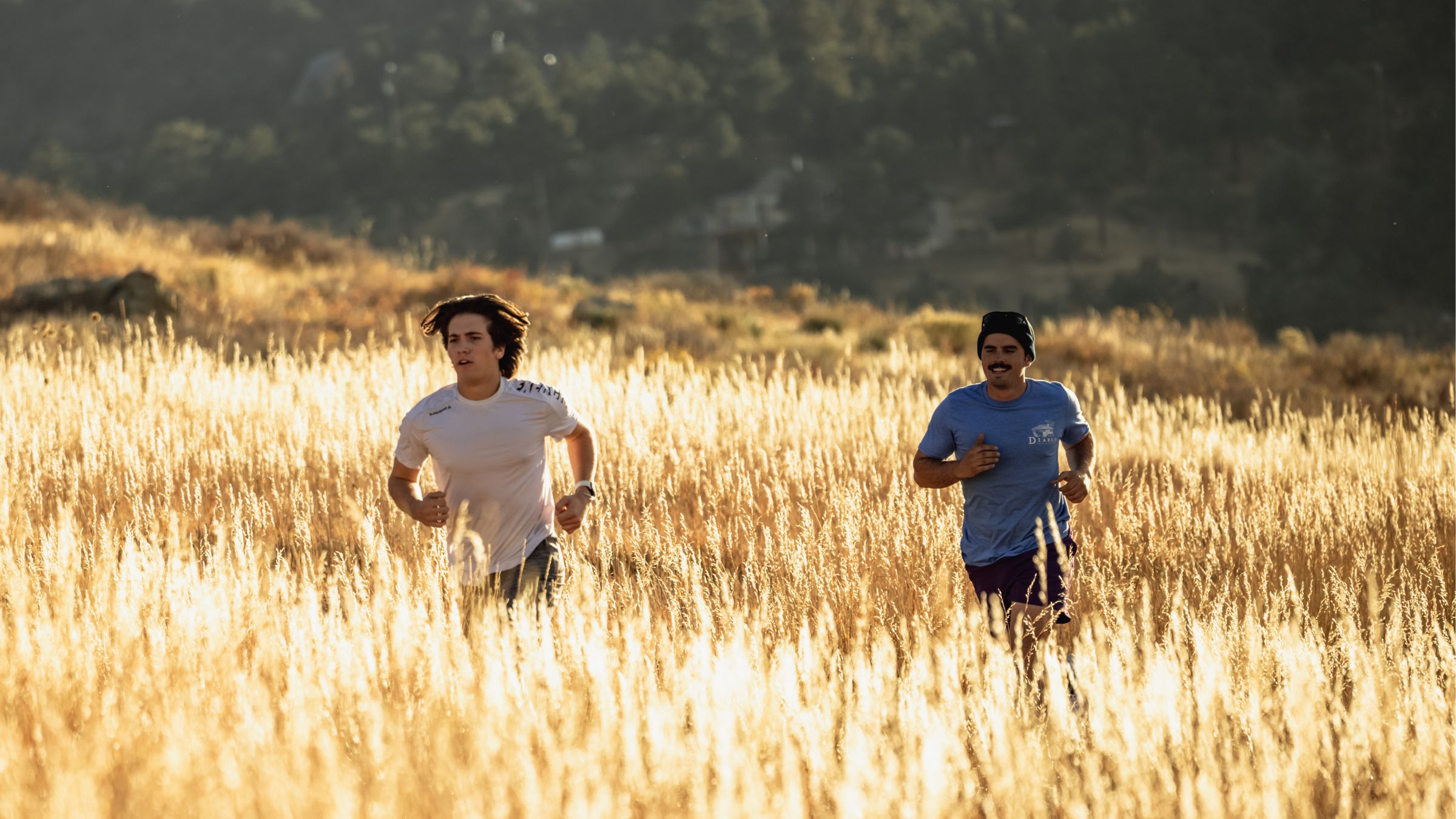 Triathletes complete an Endurance Build Run Workout