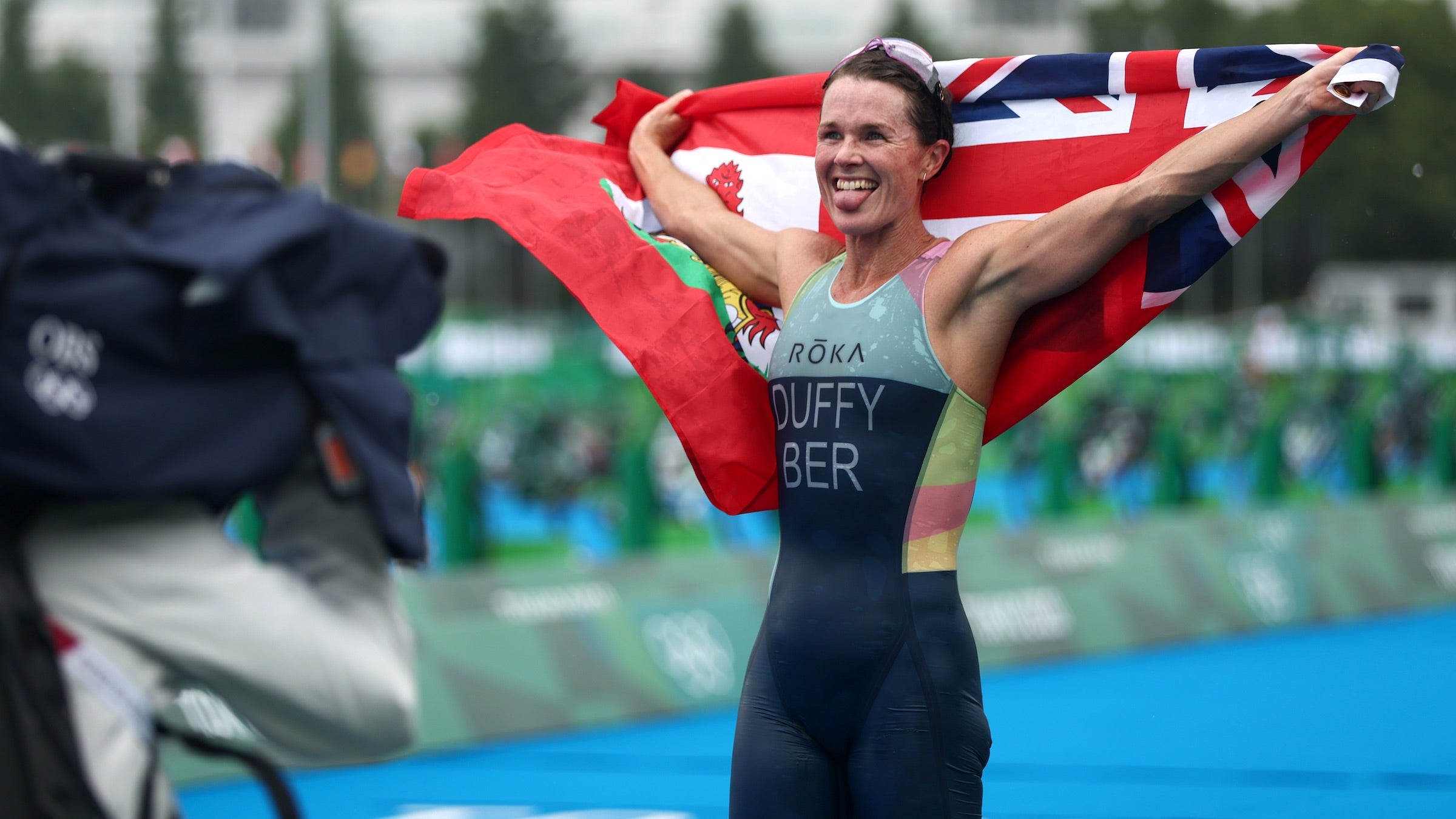 Flora Duffy after her historic win.