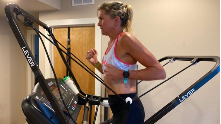 lever running treadmill