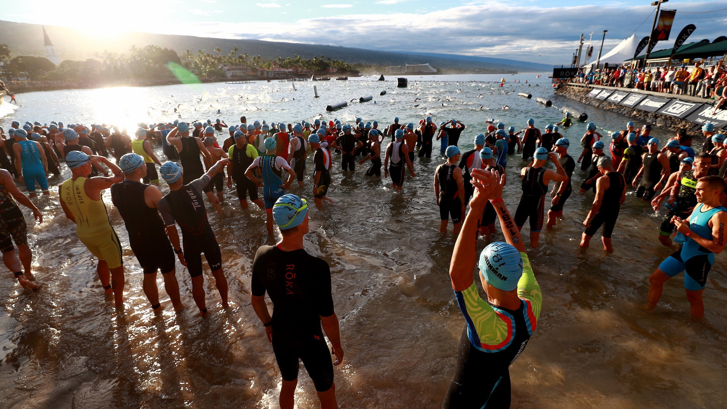 during the IRONMAN World Championships brought to you by Amazon on October 13, 2018 in Kailua Kona, Hawaii.