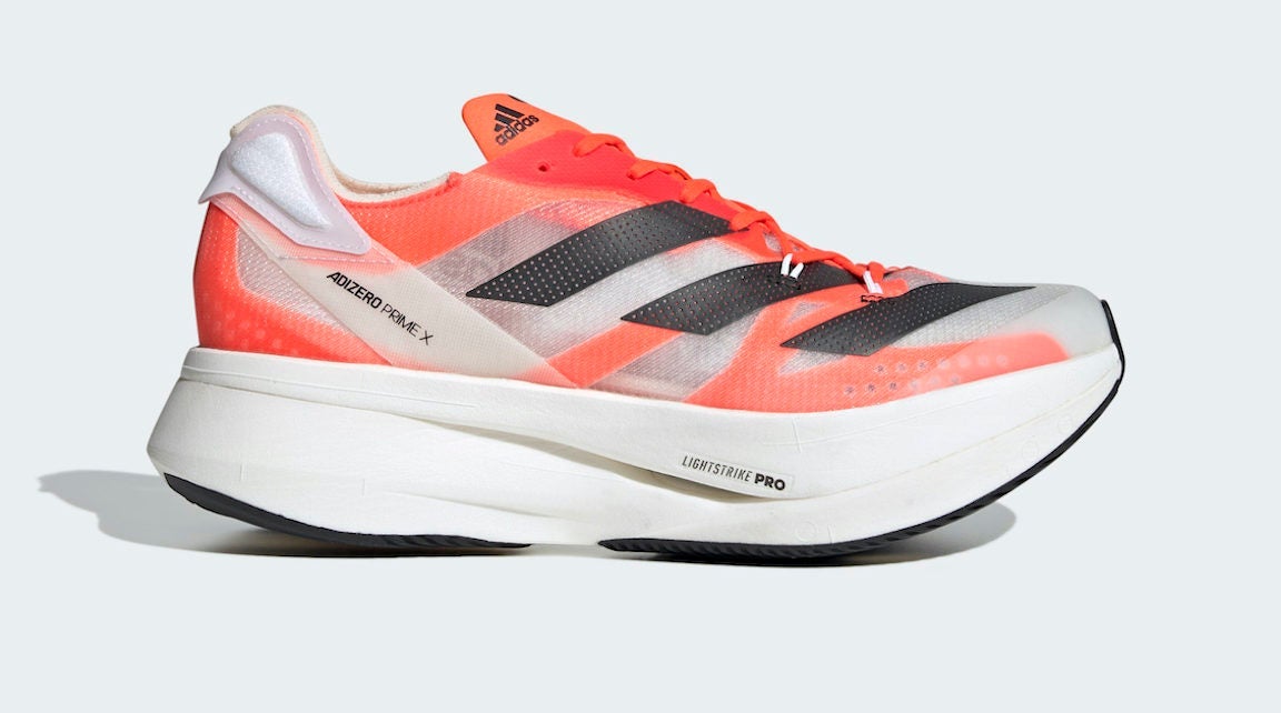 Adizero Prime X in red close up shot