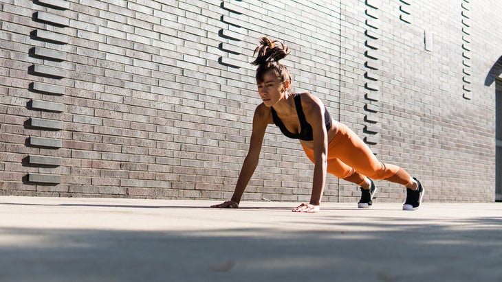 plank for core work