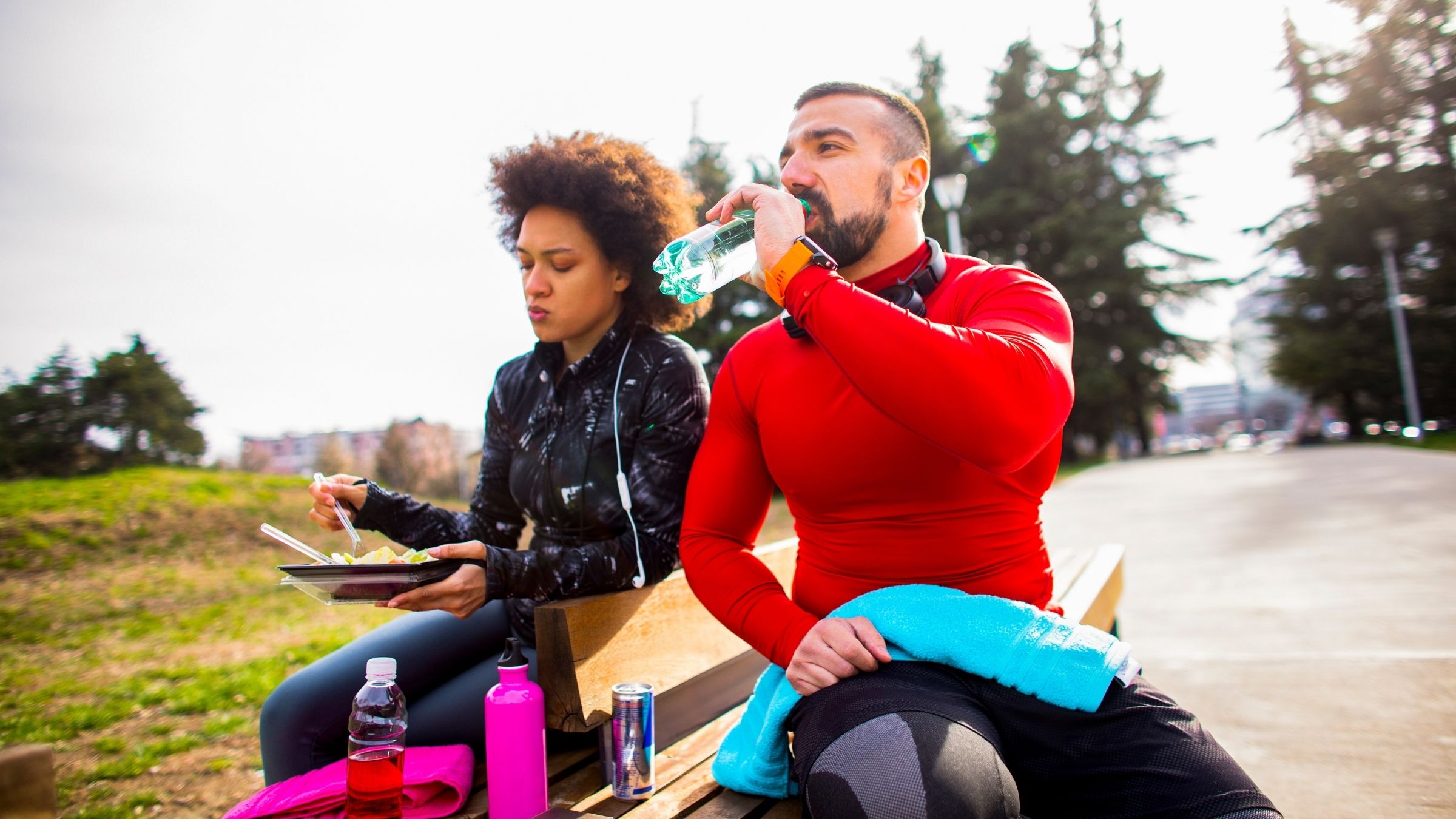 Athletes follow a time-restricted eating plan