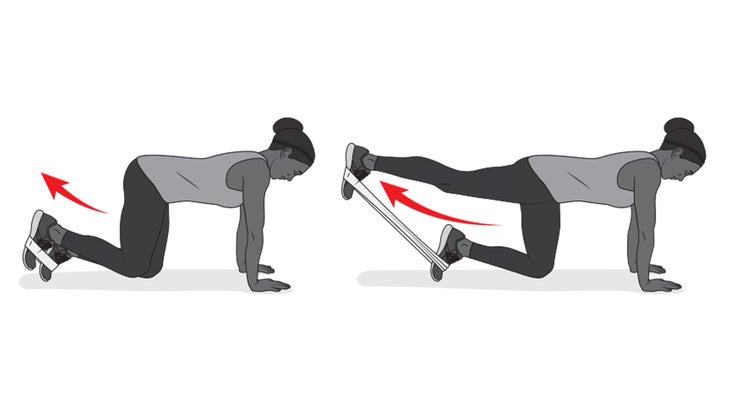 Banded glute kickbacks