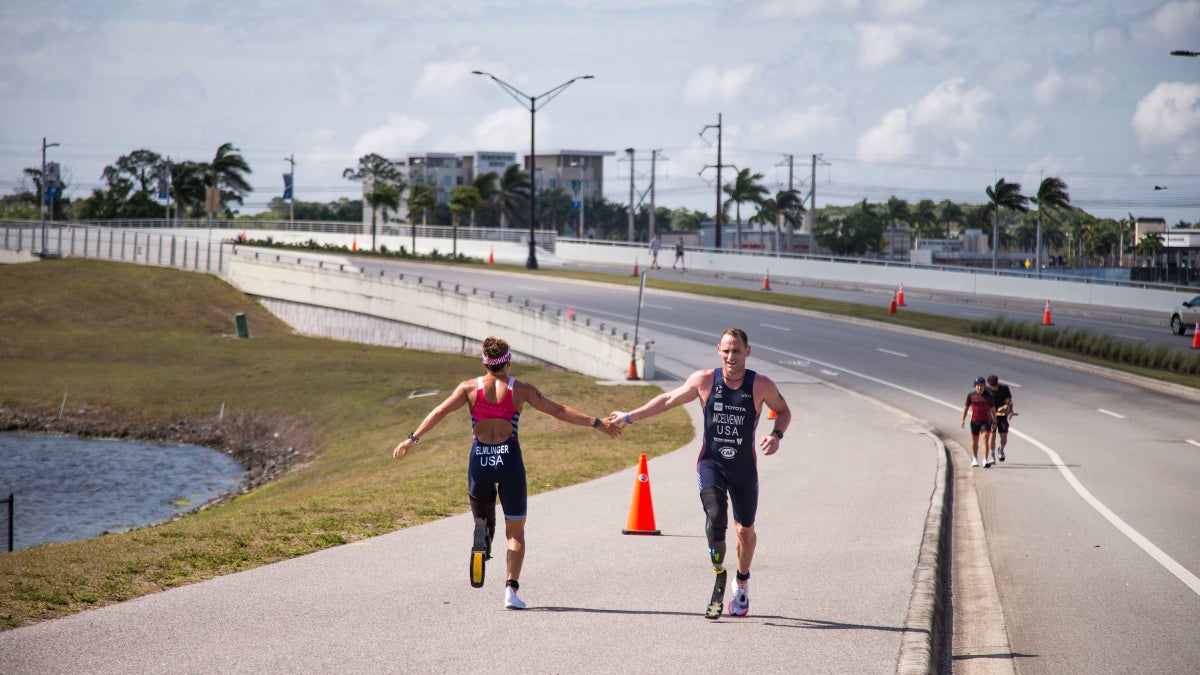 Check Out the First-Ever Para Mixed Tri Relay