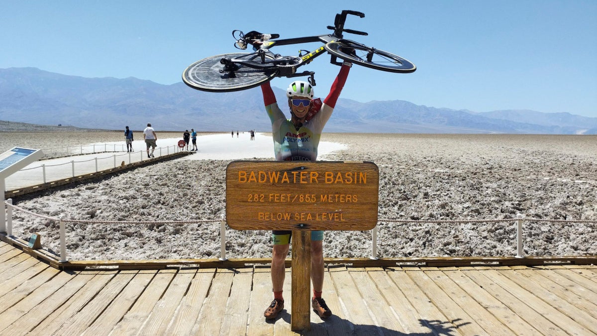 Extreme French Triathlete Completes Iron-Distance in 130-Degree Temps