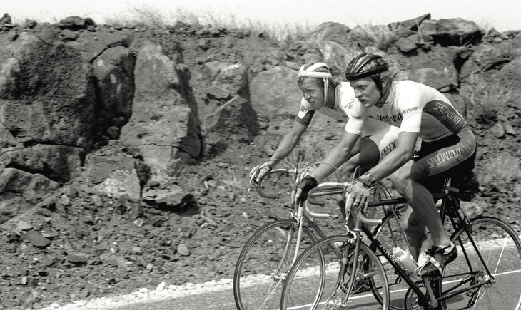 Jeff and Scott Tinley at 1982 Hawaii Ironman