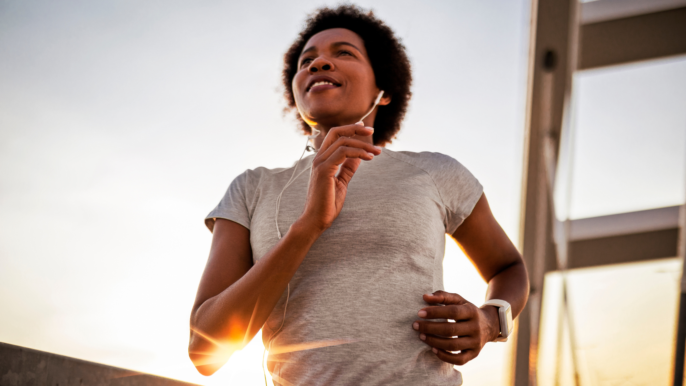 A woman does run workouts for 70.3 training