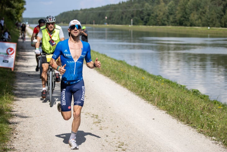 Ironman Champion Patrick Lange running in Challenge Roth