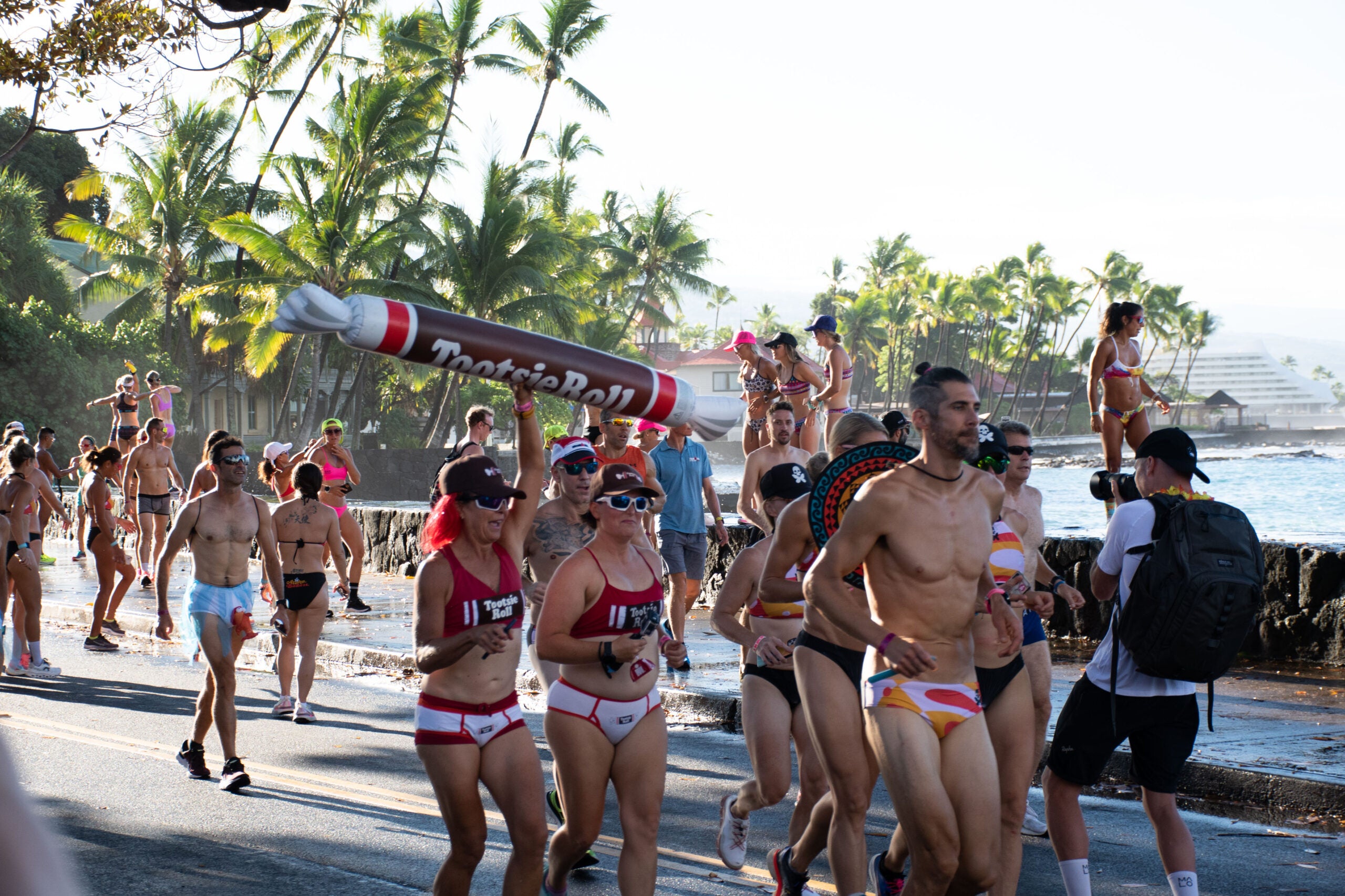 Athletes at Kona Underpants Run History