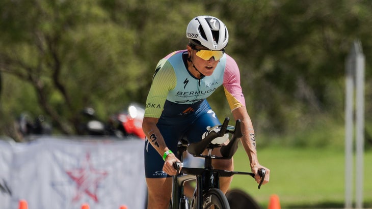Flora Duffy races a triathlon in preparation for 70.3 Worlds St. George