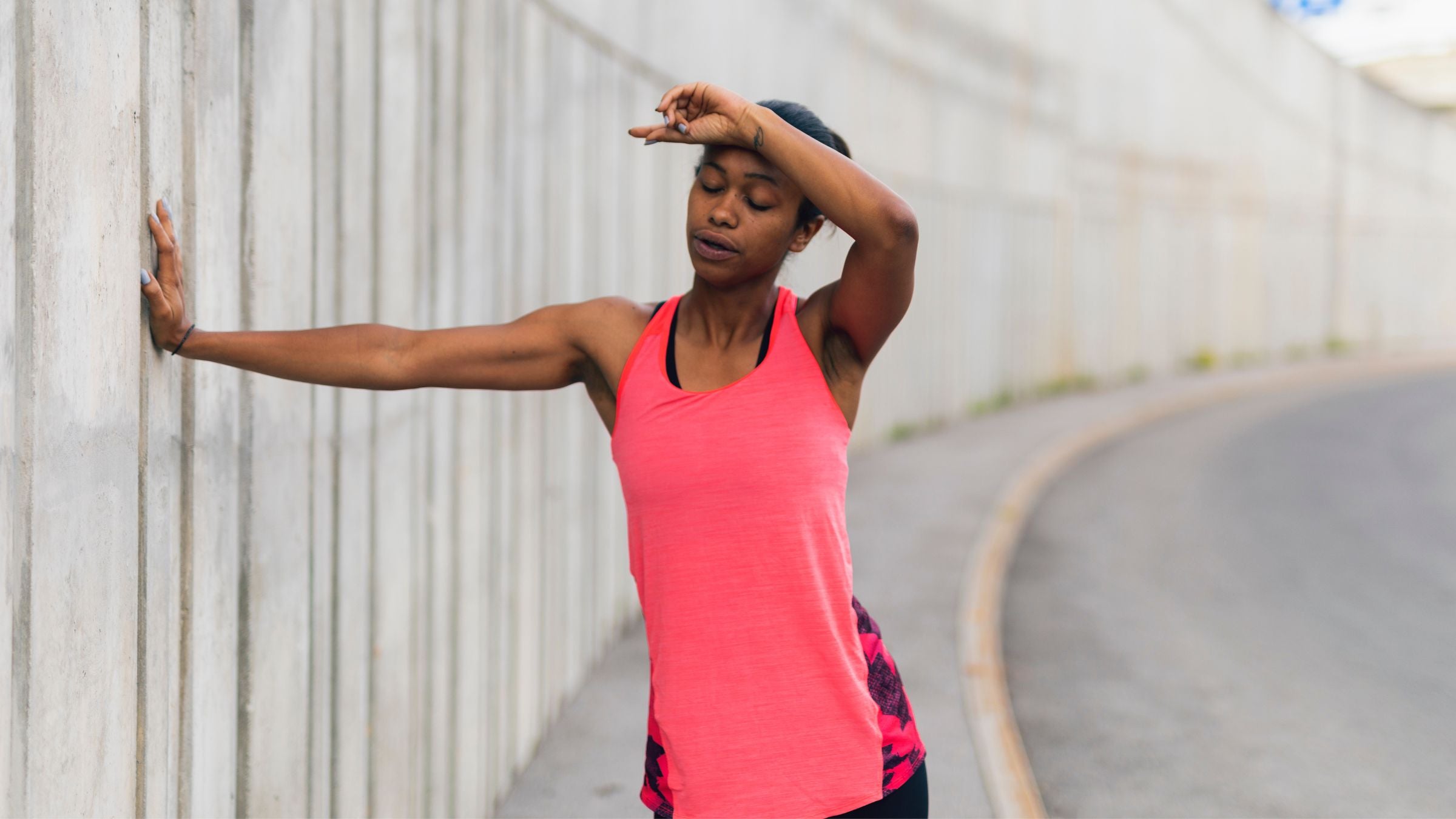 An athlete experiences rebound hypoglycemia