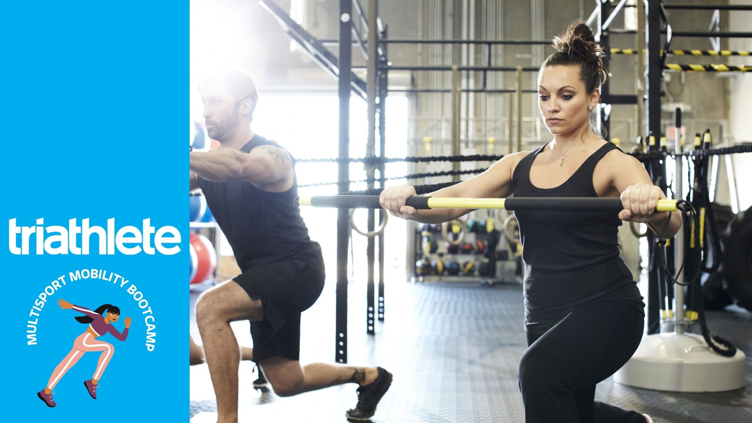 Athletes demonstrate How to Levitation Lunge