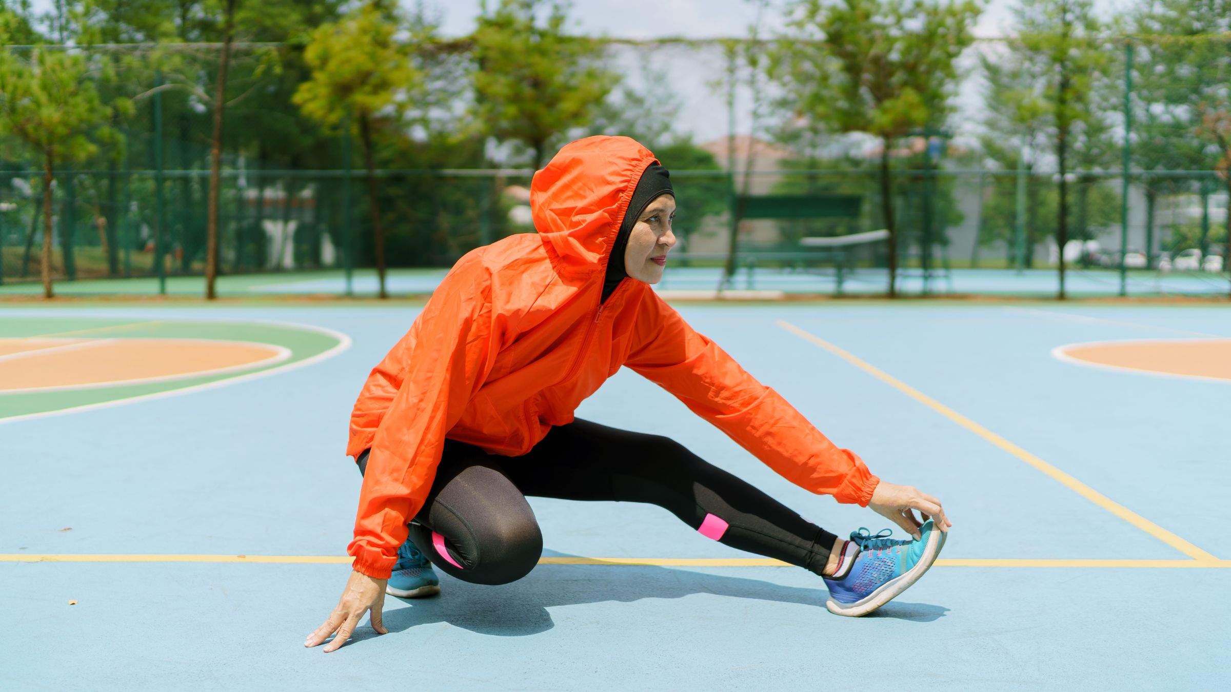 A woman stretches after taking Collagen for Tendons