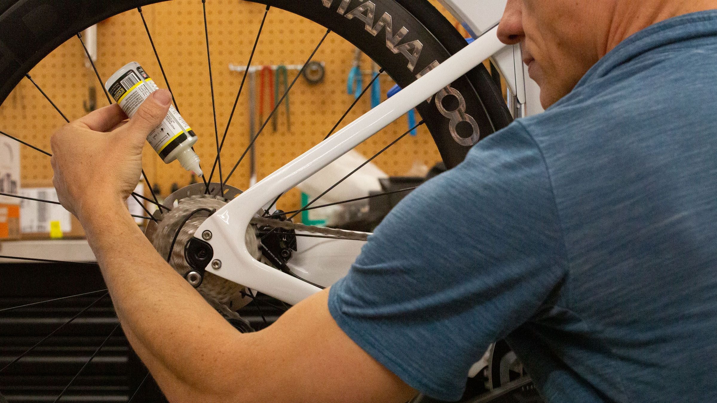 A mechanic demosntrates How to prep your bike for riding on the road
