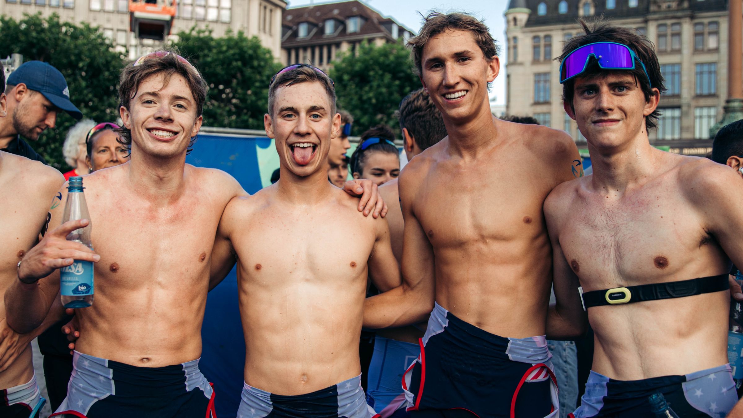 The athletes of Project Podium triathlon team