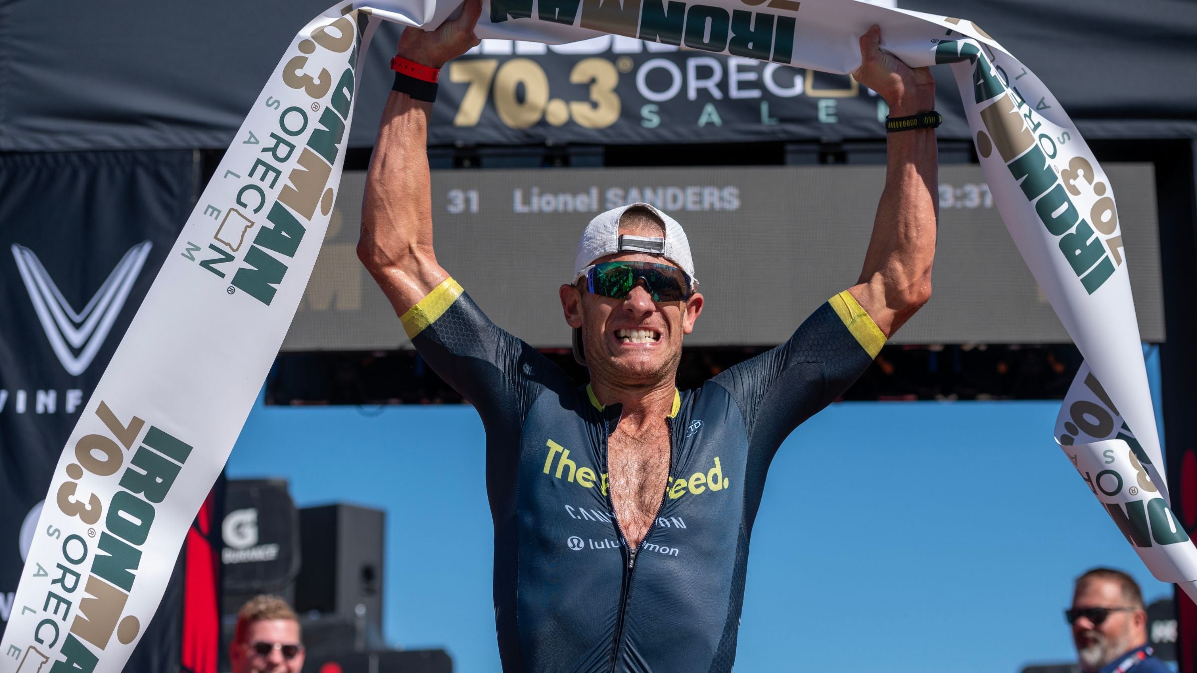 Lionel Sanders wins Ironman 70.3 Oregon