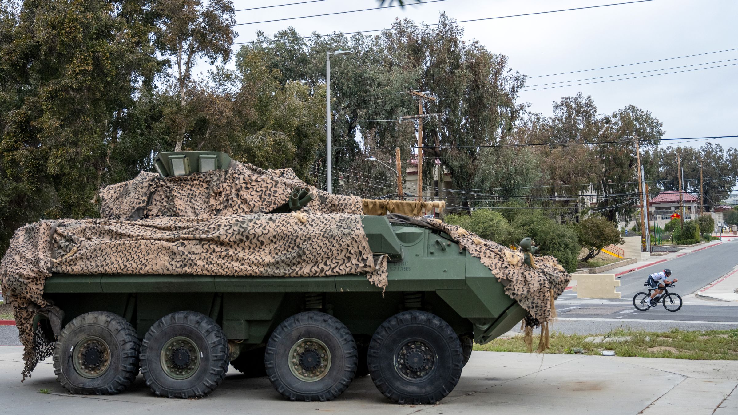 Marine Corps Base Camp Pendleton, where part of the 70.3 Oceanside bike trail is located, is currently operating at the Bravo+ safety level. What does this mean for the athletes racing on March 28?
