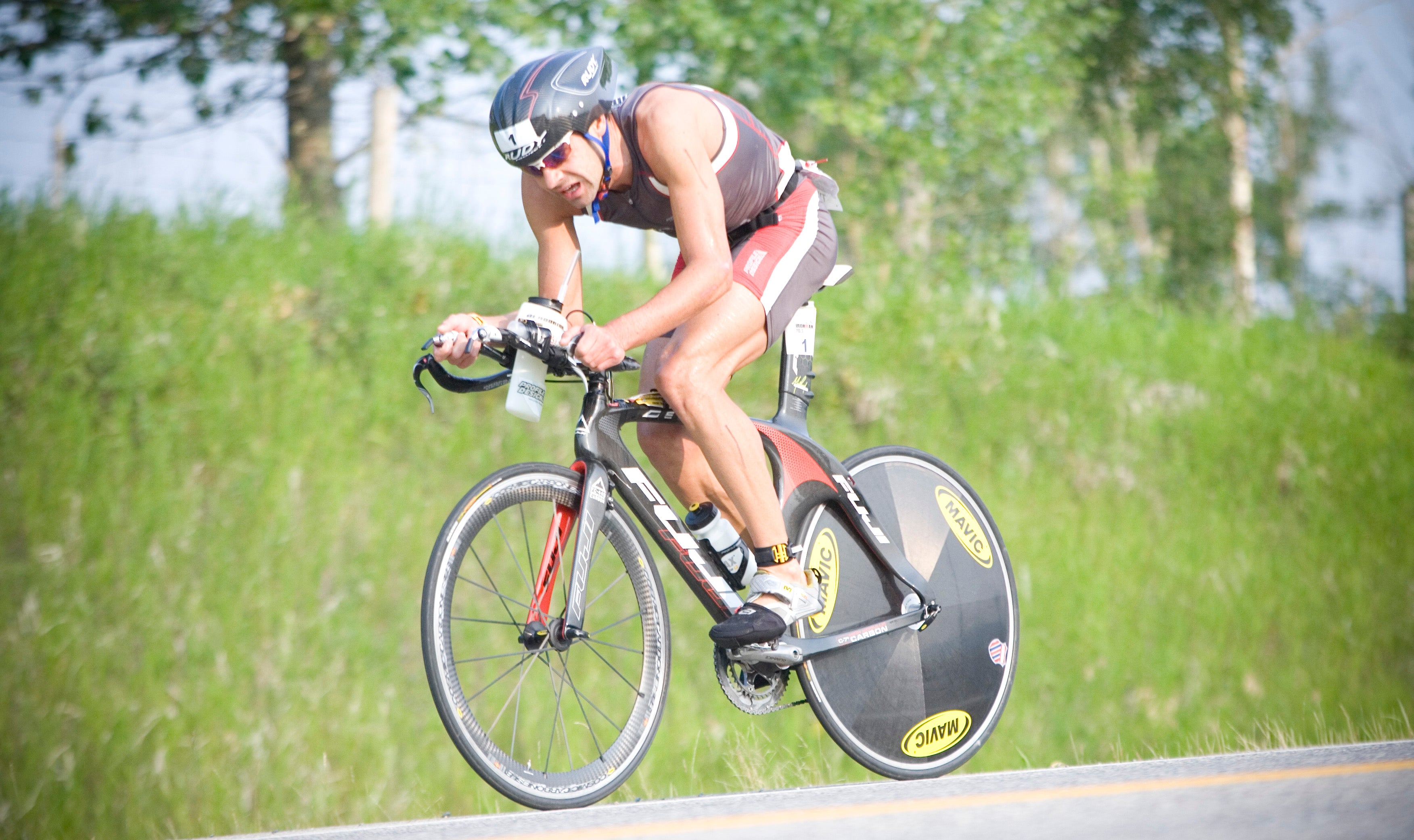 odonnellbikeside A balanced arsenal of swim, bike and run speed netted O'Donnell his second 70.3 win of the season.