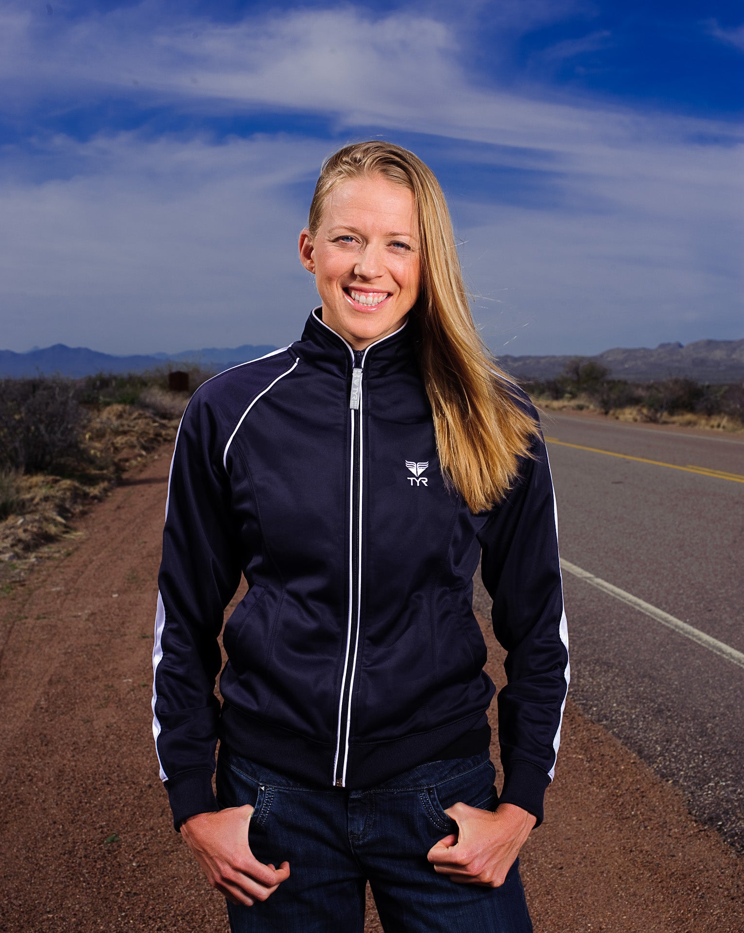 HaskinsNilsen Haskins at a Triathlete Magazine photo shoot back in February in Tucson, Ariz.