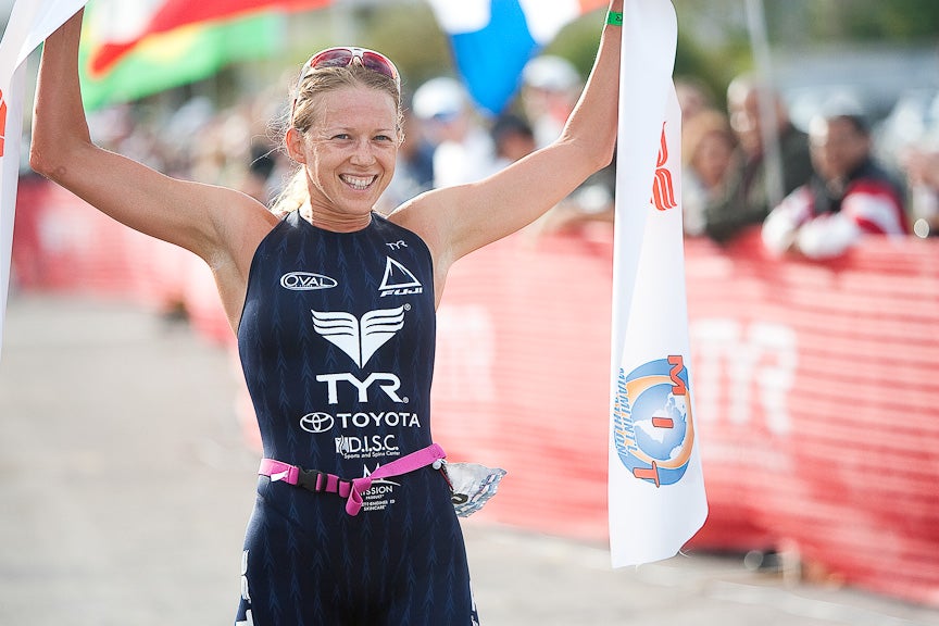 sarahhaskinsMIT Sarah Haskins opened her season with a win at the Miami International Triathlon. Photo: Roberty Murphy