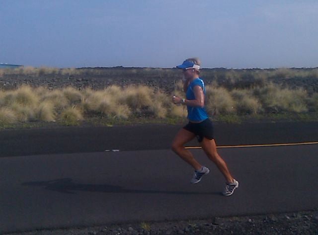 IMAG0214 Last year's Ironman World Championship runner-up, Mirinda Carfrae, gave us a wave and a smile as she passed us in the Energy Lab. Check Triathlete.com later for more.