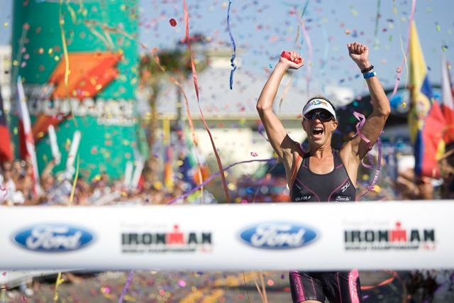 _E8E8954 Zeiger won the 2008 Ironman 70.3 world championship title. Photo: Robert Murphy