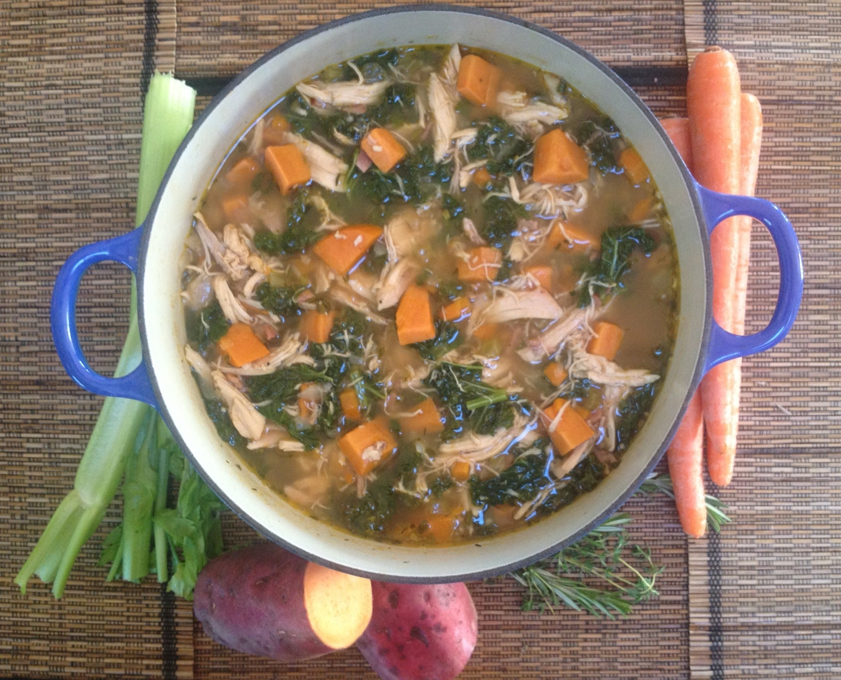 Recipe Of The Week Kale, Chicken And Yam Soup Triathlete