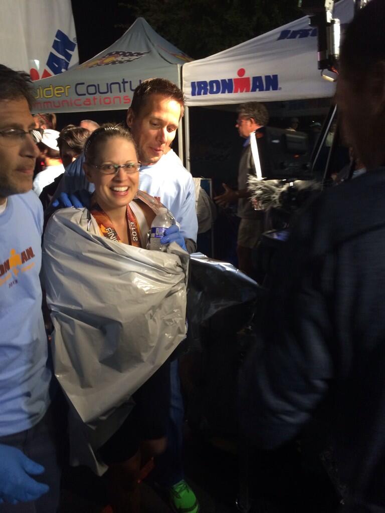 Congresswoman Kyrsten Sinema Finishes Ironman Arizona Triathlete