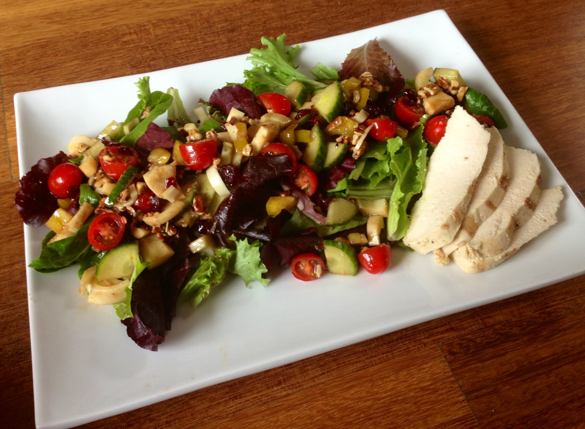 Hearts Of Palm Salad With Grilled Lemon Chicken Recipe Triathlete