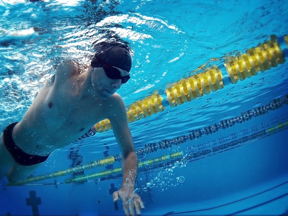 swimming one hour a day