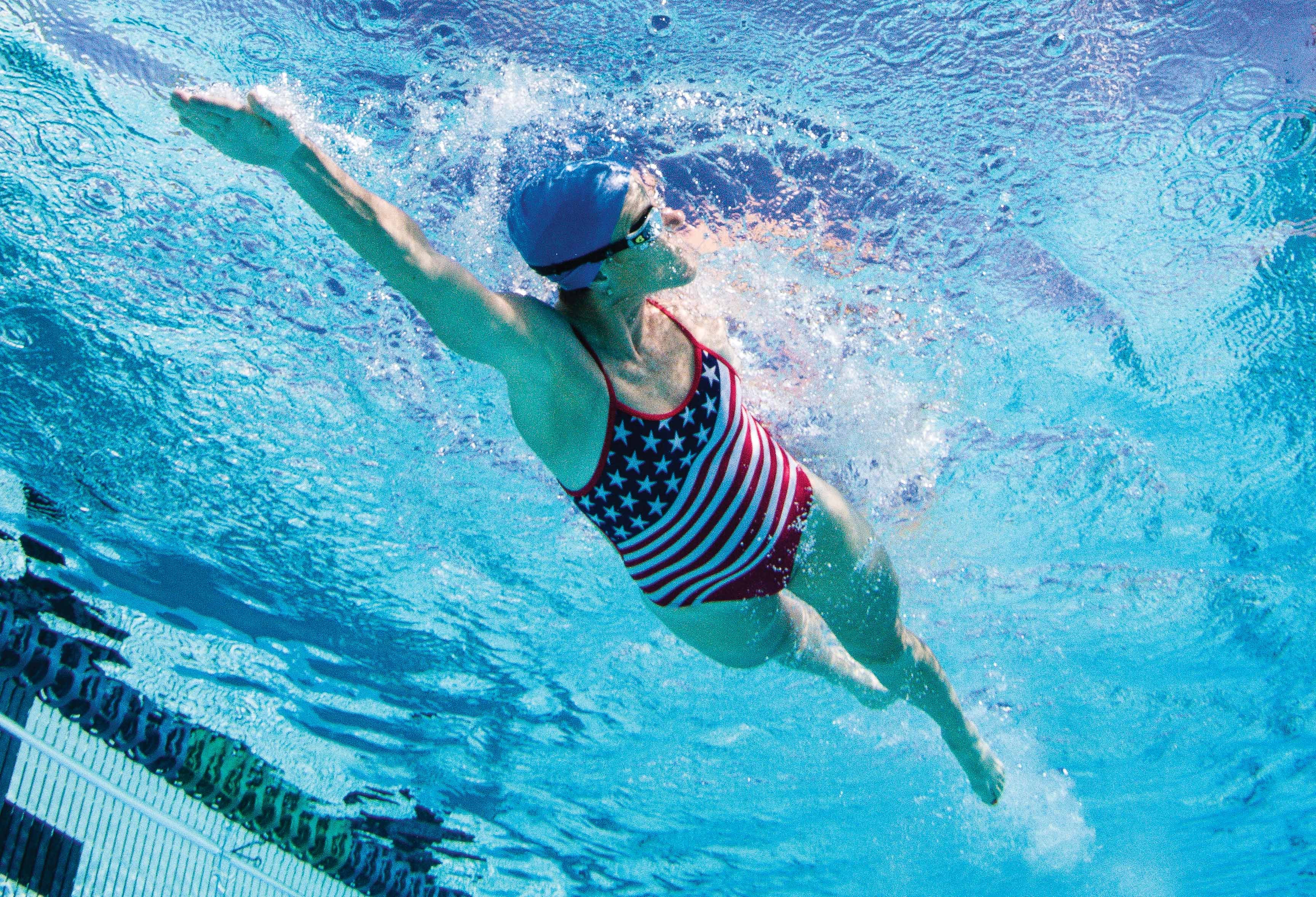 swimming one hour a day
