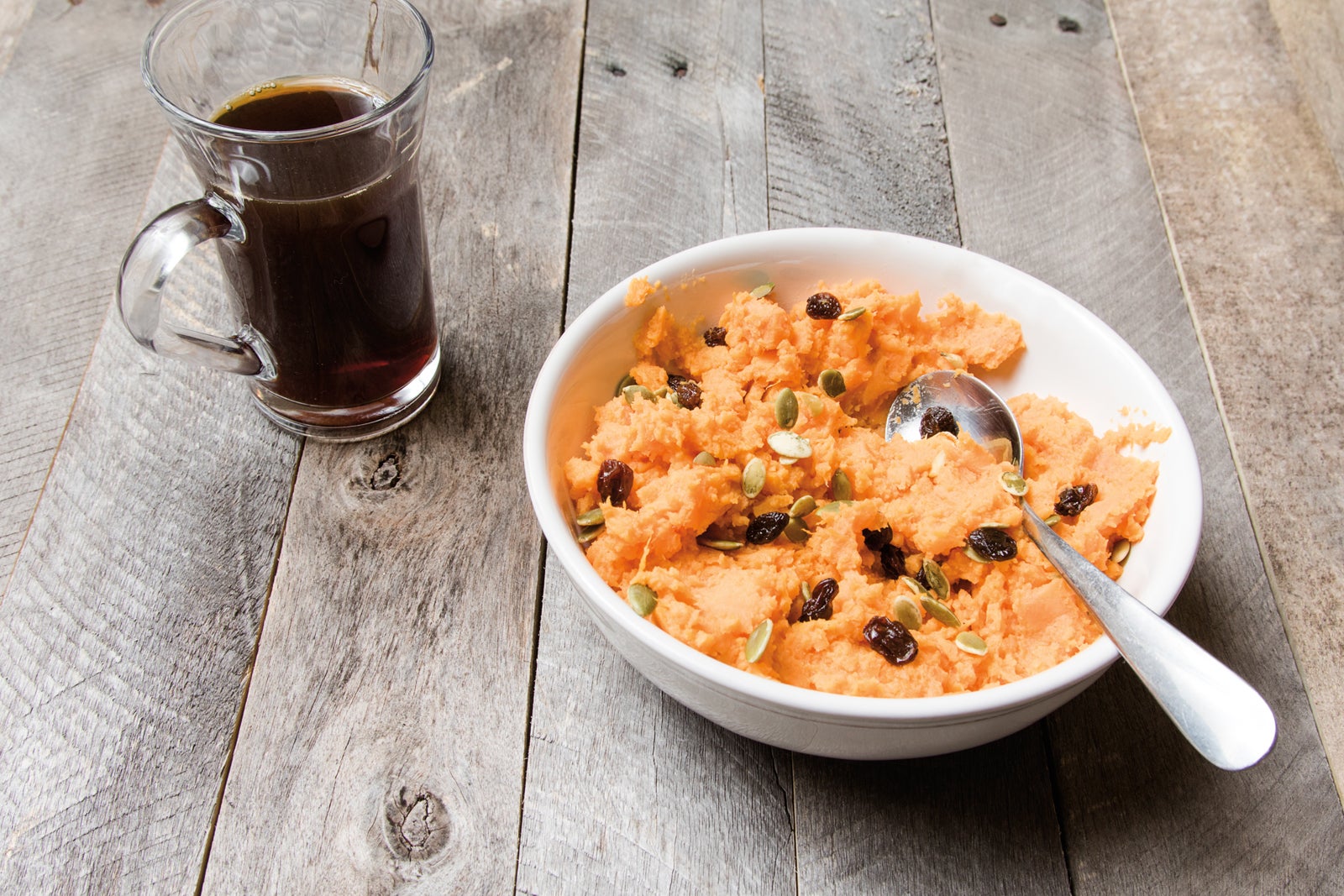 Apple Sweet Potato Mash from the book ROCKET FUEL: Power-Packed Food for Sports and Adventure by Matt Kadey, RD. Photo: Aaron Colussi