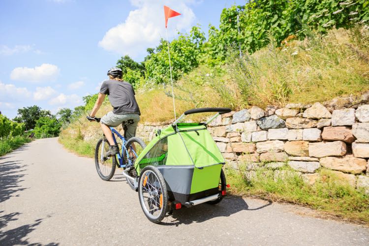 cycling with a trailer