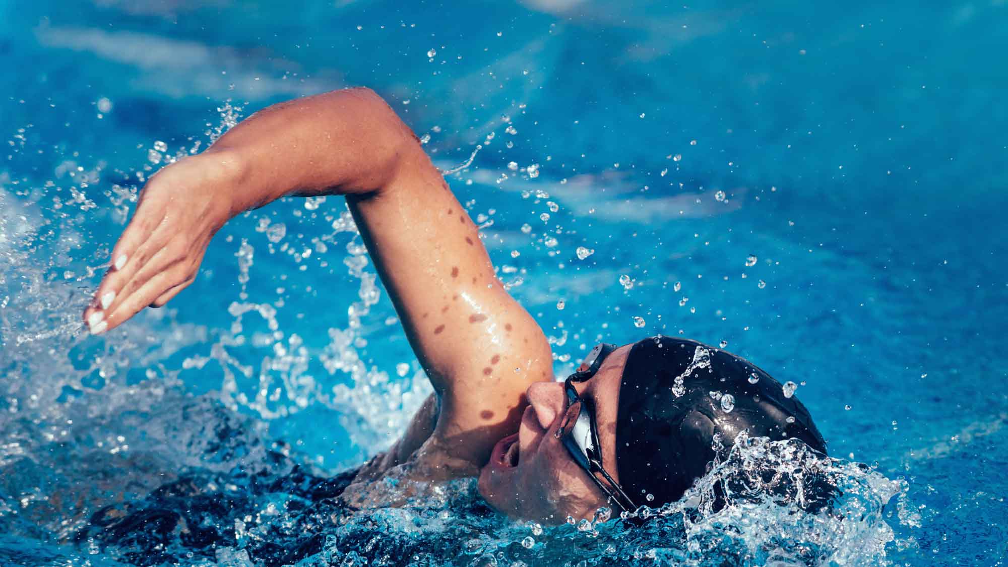 swimming one hour a day