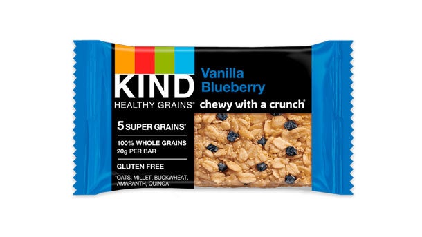 kind vanilla blueberry bar